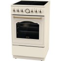 Gorenje Cooker GECS5B70CLI Hob type Vitroceramic, Oven type Electric, Beige, Width 50 cm, 70 L, Depth 59.4 cm