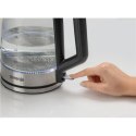 Gorenje Kettle K17GED Electric, 2200 W, 1.7 L, Glass, 360° rotational base, Transparent/Stainless Steel