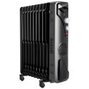 MPM Electric Heater MUG-21 Oil Filled Radiator, 1000/1500/2500 W, Number of power levels 3, Black