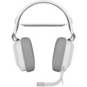 Corsair RGB USB Gaming Headset HS80 Built-in microphone, White, Wireless, Over-Ear