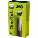 Philips OneBlade 360 Shaver/Trimmer, Face QP2730/20 Operating time (max) 60 min, Wet & Dry, Lithium Ion, Black/Yellow