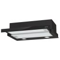 Gorenje Hood TH62E4BG Telescopic, Energy efficiency class C, Width 60 cm, 450 m³/h, Mechanical control, LED, Black