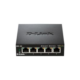 D-Link Ethernet Switch DGS-105/E	 Unmanaged, Desktop, 1 Gbps (RJ-45) ports quantity 5