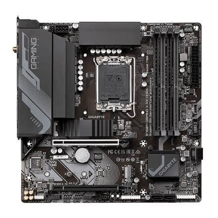 Gigabyte B760M G X AX DDR4 1.0 M/B Processor family Intel, Processor socket LGA1700, DDR4 DIMM, Memory slots 4, Supported hard