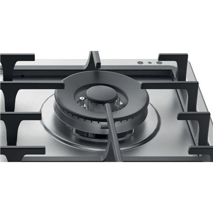 Hotpoint Hob PPH 60G DF/IX Gas, Number of burners/cooking zones 4, Mechanical, Stainless steel
