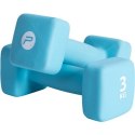 Pure2Improve P2I201410 Dumbbells, 2 pcs, 3 kg, Blue, Neoprene