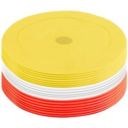 Pure2Improve Rubber Training Markers Red/White/Yellow