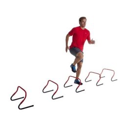 Pure2Improve Sprint Hurdles (Set of 5 pcs) 49.2 x 36 x 15.4 cm, Red, Plastic