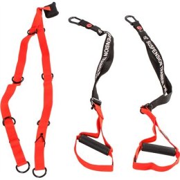 Pure2Improve Suspension Trainer Pro Black/Red, 70% Pp, 15% Plastic, 10% Metal, 5% Nylon