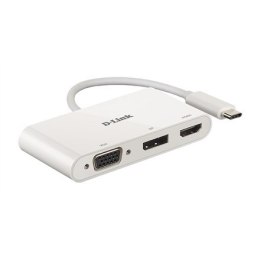 D-Link 3-in-1 USB-C to HDMI/VGA/DisplayPort Adapter DUB-V310	 0.11 m