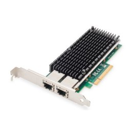 Digitus 10 Gb/s dwuportowa serwerowa karta Ethernet PCIe X8, Intel X540 BT2 DN-10163