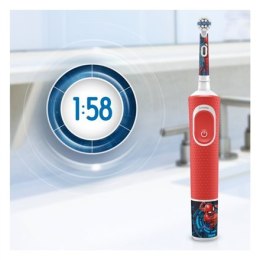 Oral-B Electric Toothbrush Vitality 100 Kids Spiderman Rechargeable, For kids, Number of teeth brushing modes 1, Red