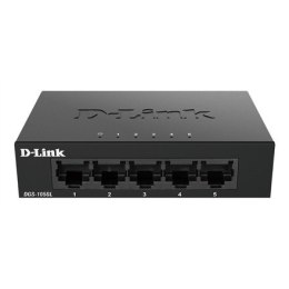 Przełącznik ethernetowy D-Link DGS-105GL/E niezarządzalny, stacjonarny, porty 1 Gb/s (RJ-45) ilość 5 szt.