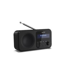Przenośne cyfrowe radio Sharp DR-P420(BK) Tokyo, FM/DAB/DAB+, Bluetooth 5.0, USB lub zasilanie bateryjne, ciemnoczarny