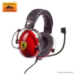 Thrustmaster Gaming Headset DTS T Racing Scuderia Ferrari Edition Wbudowany mikrofon, Przewodowy, Czerwony/Czarny