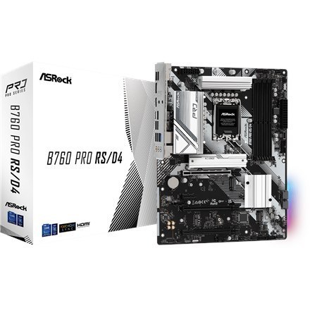 ASRock B760 PRO RS/D4 Rodzina procesorów Intel, Gniazdo procesora LGA1700, DDR4 DIMM, Gniazda pamięci 4, Obsługiwane interfejsy