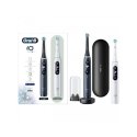 Oral-B Electric Toothbrush iO8 Series Duo Rechargeable, Dla dorosłych, Liczba główek szczoteczki w zestawie 2, Czarny onyks/biał