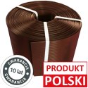 TAŚMA OGRODZENIOWA 19cm BRĄZ THERMOPLAST CLASSIC LINE 26mb