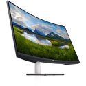 Zakrzywiony monitor Dell S3221QSA 32", VA, UHD, 3840 x 2160, 16:9, 4 ms, 300 cd/m², biały, 60 Hz, liczba portów HDMI 2
