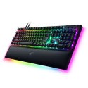 Razer mechaniczna klawiatura do gier BlackWidow V4 Pro RGB LED light, NORD, przewodowa, czarny, żółte przełączniki, klawiatura n