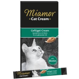 Miamor Cat Cream Chicken - paszteciki na lśniącą sierść 6x15g