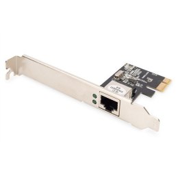 Digitus Gigabit Ethernet PCI Express Card 32-bit, wspornik niskoprofilowy, Realtek RTL8111H DN-10130-1