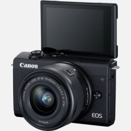 Lustrzanka Canon EOS M200 + EF-M 15-45 IS STM, Megapiksele 24.1 MP, Stabilizator obrazu, ISO 25600, Przekątna wyświetlacza 3.0 