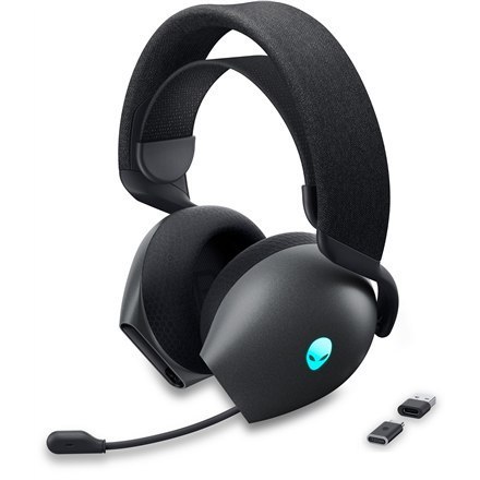 Dell Alienware Dual Mode Wireless Gaming Headset AW720H Nauszne, Wbudowany mikrofon, Ciemna strona księżyca, Redukcja szumów, Be