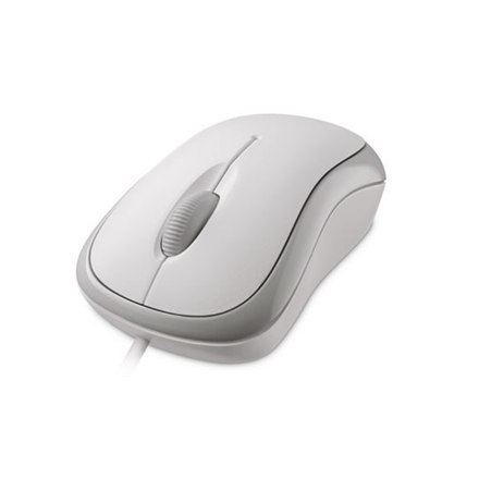 Microsoft 4YH-00008 Basic Optical Mouse for Business 1.83 m, White, USB