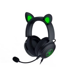 Razer przewodowy, nauszny, czarny, gamingowy zestaw słuchawkowy, Kraken V2 Pro, Kitty Edition