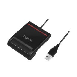 Czytnik kart Logilink USB 2.0, do smart ID CR0047 Czarny