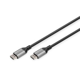 Kabel połączeniowy Digitus 8K DisplayPort DB-340105-020-S Czarny, DisplayPort do DisplayPort, 2 m