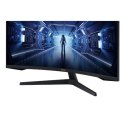 Zakrzywiony monitor Samsung LC34G55TWWPXEN 34", VA, UWQHD, 3440 x 1440, 21:9, 1 ms, 250 cd/m², Czarny, 165 Hz, Liczba portów HDM