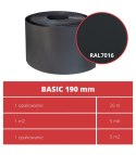 TAŚMA OGRODZENIOWA ROLKA 26MB BASIC 19CM PROTECTO GRAFIT PRAKTYCZNY ROZMIAR