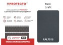 TAŚMA OGRODZENIOWA ROLKA 26MB BASIC 19CM PROTECTO GRAFIT PRAKTYCZNY ROZMIAR