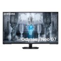Samsung Odyssey Neo G7 G70NC LS43CG700NUXEN 43", VA, UHD, 3840 x 2160, 16:9, 1 ms, 400 cd/m², Czarny/Biały, Ilość portów HDMI 2,