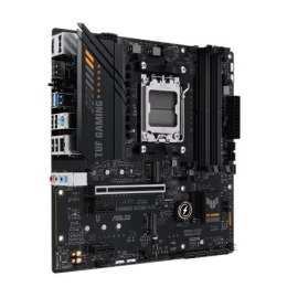 Asus TUF GAMING A620M-PLUS Rodzina procesorów AMD, Gniazdo procesora AM5, DDR5 DIMM, Gniazda pamięci 4, Obsługiwane interfejsy d