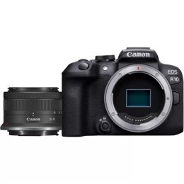 Canon D.CAM EOS R10 RF-S 18-45 IS STM EU26 megapikselowy 24,2 MP, stabilizator obrazu, ISO 32000, Wi-Fi, nagrywanie wideo, ręczn