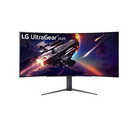 Monitor gamingowy LG UltraGear Curved OLED 45GR95QE-B 45", WQHD, 3440 x 1440, 21:9, 0,03 ms, 240 Hz, ilość portów HDMI 2