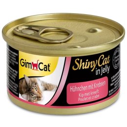 GimCat ShinyCat in Jelly - karma mięsna kurczak i raki 70g