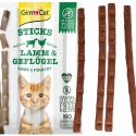 GimCat Sticks 95% Meat - kiełbaski jagnięcina i drób 4 sztuki