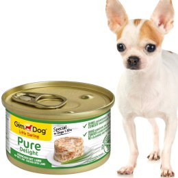 Gimdog Pure Delight 85g - karma dla małych psów kurczak i jagnięcina w galarecie