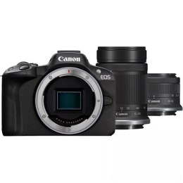 Canon EOS R50 + RF-S 18-45mm F4.5-6.3 IS STM + RF-S 55-210mm F5-7.1 IS STM (SIP) Megapiksel 24,2 MP, Stabilizator obrazu, ISO 32