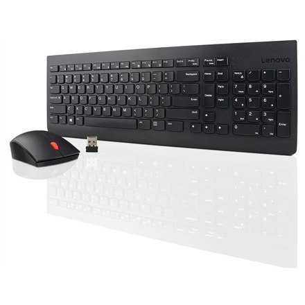 Lenovo Wireless Combo Keyboard Mouse 510 2,4 GHz Wireless via Nano USB, układ klawiatury angielski, czarny