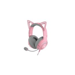 Razer Headset Kraken Kitty V2 Mikrofon, kwarcowy, przewodowy, nauszny, z redukcją szumów