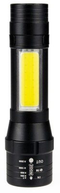 1x LATARKA TAKTYCZNA LED COB ZOOM XML T6 AKU USB