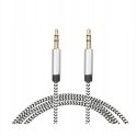 KABEL AUX AUDIO MINI JACK 3,5 WTYK-WTYK 1,5M OPLOT