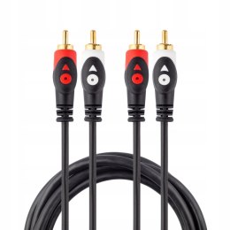 KABEL PRZEWÓD 5 M 2RCA-2RCA HQ CHINCH WTYKI PVC