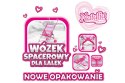 WÓZEK DLA LALEK SPACERÓWKA LEKKI RÓŻOWY + PASY