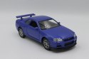 MODEL METALOWY WELLY Nissan Skyline GT-R R34 1:34